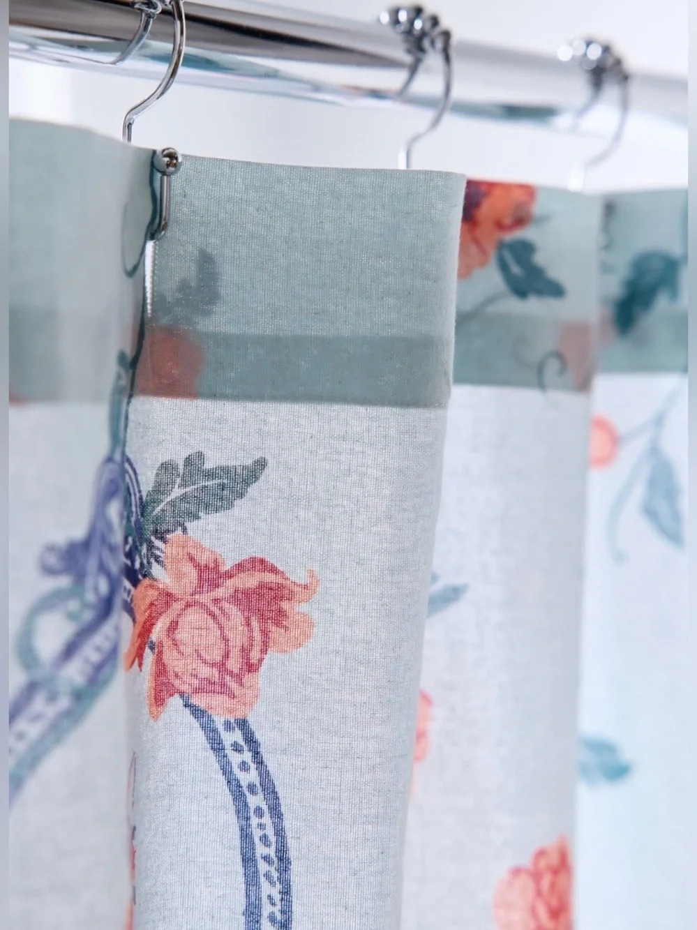 Urban Outfitters Finely Floral Frame Shower Curtain